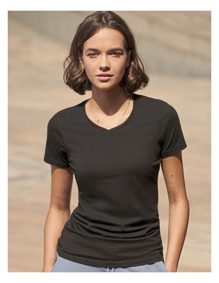 SFC-SK122-Womens Feel Good Stretch V-Neck T 2